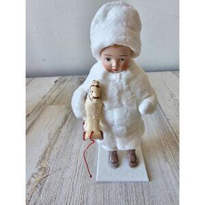 Elaine roesle Johnny's first horsey snow children dear doll St Nicholas 1996 lim